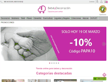 Tablet Screenshot of bebeydecoracion.com